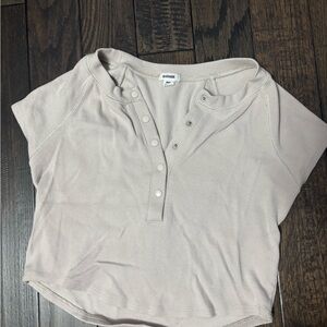 Garage Women's Cream Button-Up Top